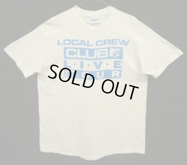 画像1: 80'S CLUB MTV "LOCAL CREW" シングルステッチ 半袖 Tシャツ ホワイト USA製 (VINTAGE)