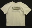画像4: 90'S LL Bean "HARBORSIDE GRAPHICS" 両面プリント 半袖 Tシャツ アッシュグレー (VINTAGE)