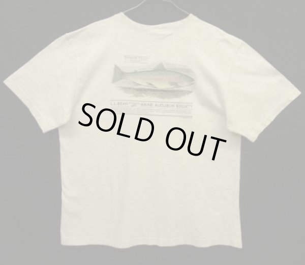 画像4: 90'S LL Bean "HARBORSIDE GRAPHICS" 両面プリント 半袖 Tシャツ アッシュグレー (VINTAGE)