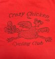 画像5: 80'S CRAZY CHICKEN CYCLING CLUB シングルステッチ 両面プリント 半袖 Tシャツ レッド USA製 (VINTAGE)