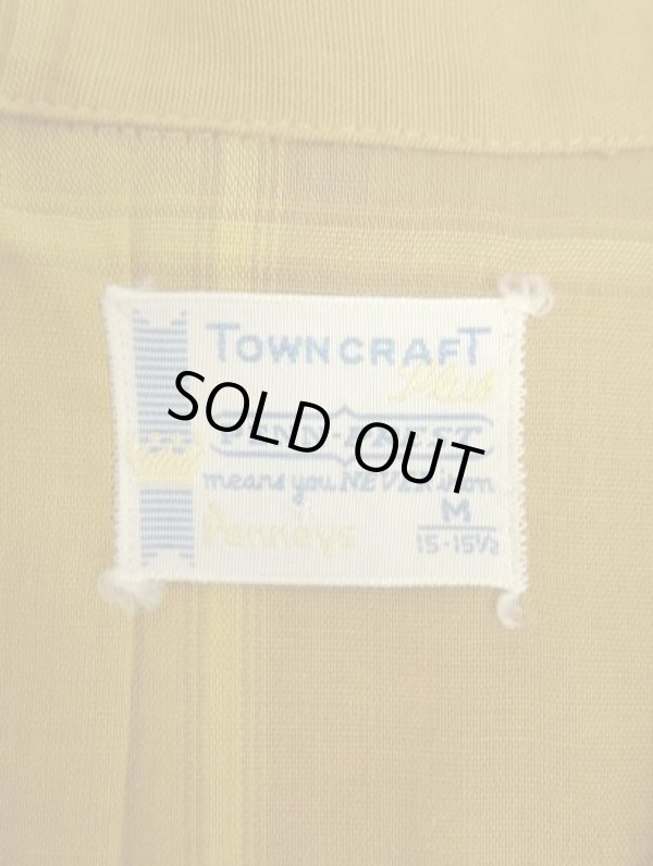 画像2: 60'S TOWNCRAFT "PENN-PREST" 半袖 オープンカラーシャツ チェック柄 (VINTAGE)