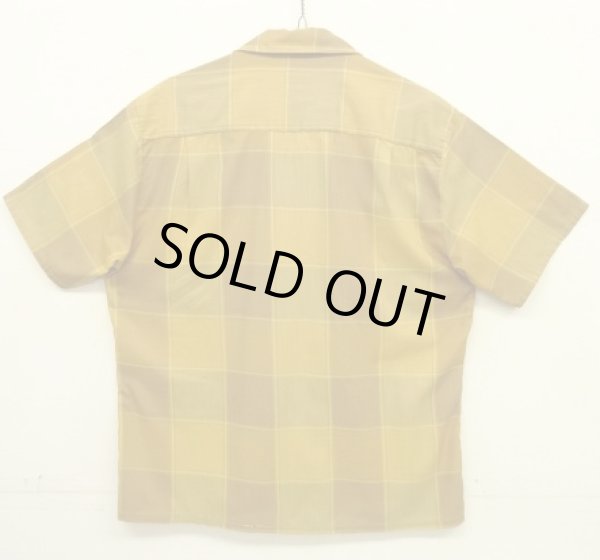 画像3: 60'S TOWNCRAFT "PENN-PREST" 半袖 オープンカラーシャツ チェック柄 (VINTAGE)