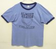 画像1: 80'S VELVA SHEEN シングルステッチ 半袖 リンガー Tシャツ ブルー USA製 (VINTAGE)