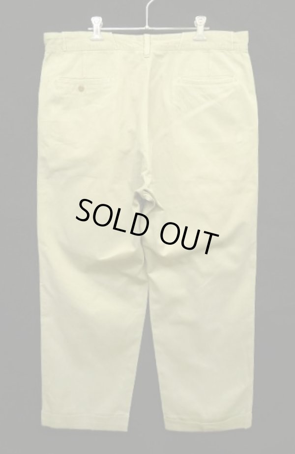 画像5: 60'S TUF-NUT "CRAMERTON ARMY CLOTH" コットン100% ワークパンツ ベージュ TALONジップ (VINTAGE)