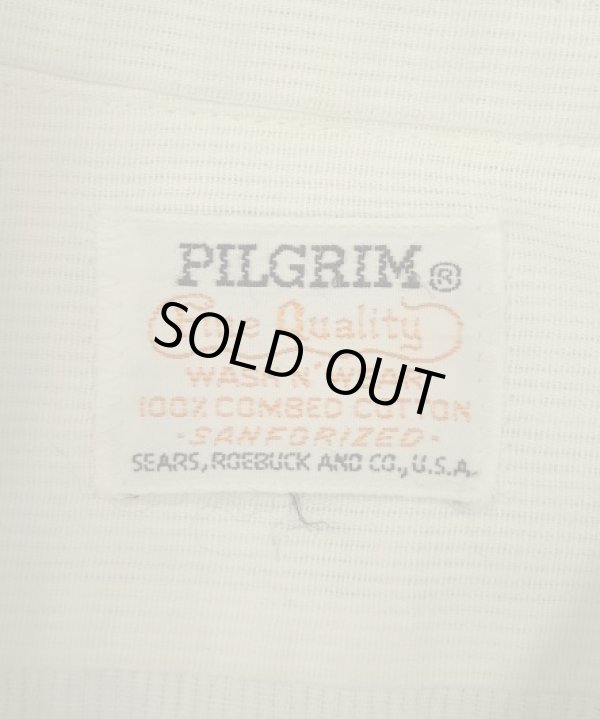 画像2: 60'S PILGRIM コットン 半袖 シャツ ホワイト (VINTAGE)