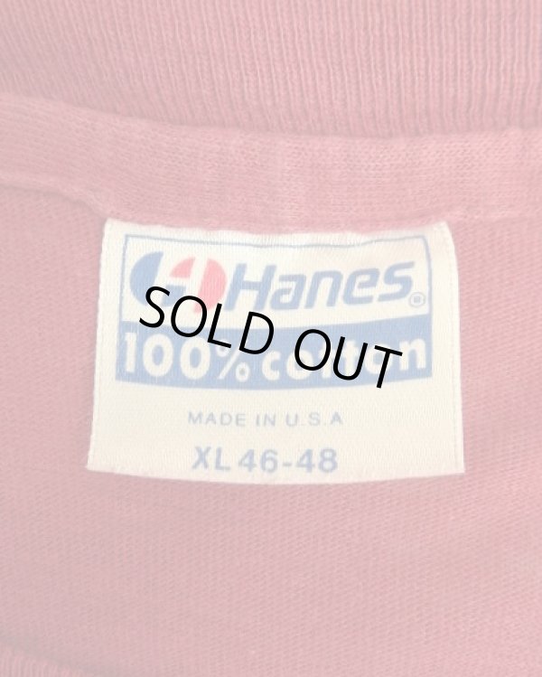 画像2: 80'S HARVARD シングルステッチ 半袖 Tシャツ バーガンディ USA製 (VINTAGE)