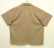 画像3: 60'S TOWNCRAFT "PENN-PREST" 半袖 オープンカラーシャツ ダークベージュ (VINTAGE)