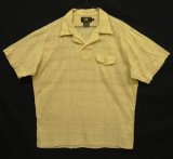 画像: 90'S RRL 三ツ星タグ コットン 半袖 プルオーバー オープンカラーシャツ 刷毛目柄 (VINTAGE)