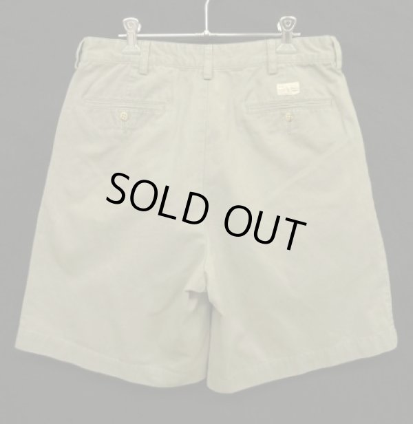 画像5: 90'S RALPH LAUREN "TYLER SHORT" ツープリーツ チノショーツ カーキ (VINTAGE)