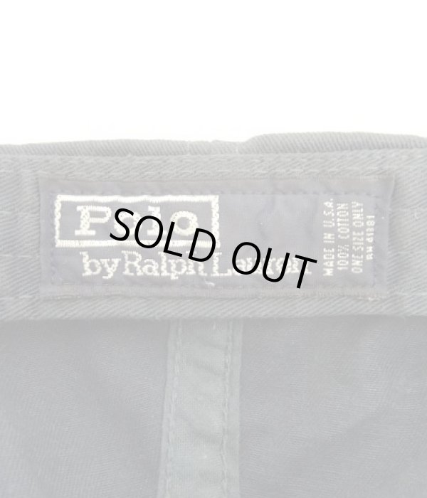 画像6: 90'S RALPH LAUREN ロゴ刺繍 ベースボールキャップ ネイビー USA製 (VINTAGE)