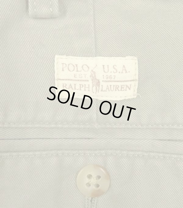 画像6: 90'S RALPH LAUREN "TYLER SHORT" ツープリーツ チノショーツ カーキ (VINTAGE)