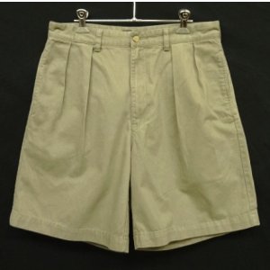 画像: 90'S RALPH LAUREN "TYLER SHORT" ツープリーツ チノショーツ カーキ (VINTAGE)