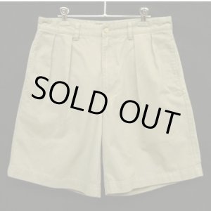 画像: 90'S RALPH LAUREN "TYLER SHORT" ツープリーツ チノショーツ カーキ (VINTAGE)