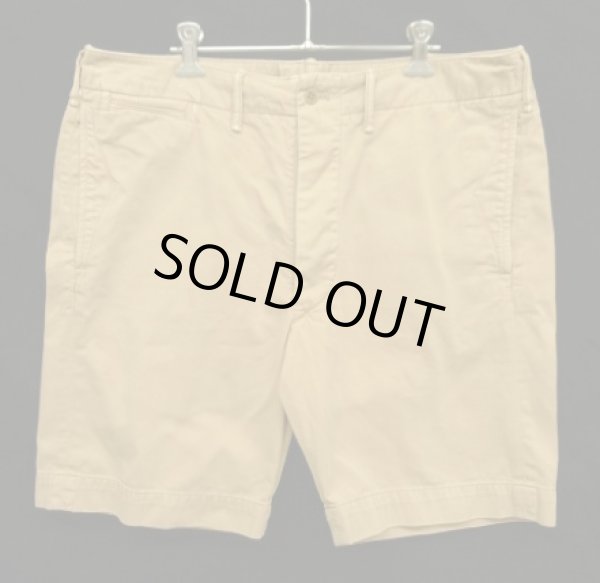 画像1: RRL ミリタリーチノショーツ タン (USED)