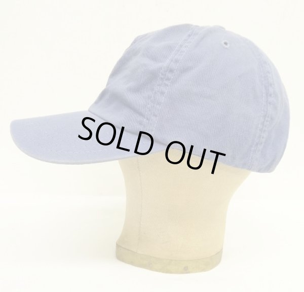 画像3: 90'S RALPH LAUREN ロゴ刺繍 ベースボールキャップ ブルー USA製 (VINTAGE)