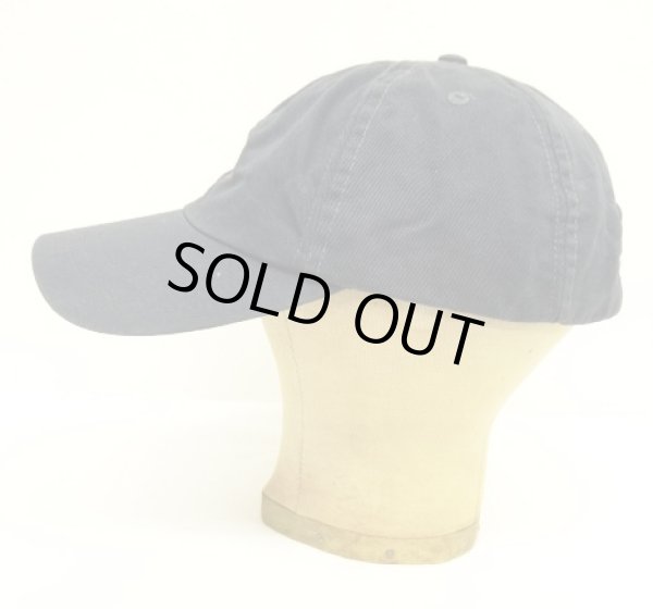 画像3: 90'S RALPH LAUREN ロゴ刺繍 ベースボールキャップ ネイビー USA製 (VINTAGE)