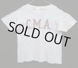 画像: 60'S CHAMPION "C.M.A" C中ランタグ 88/12 染み込みプリント シングルステッチ 半袖 Tシャツ ヘザーブルー USA製 (VINTAGE)