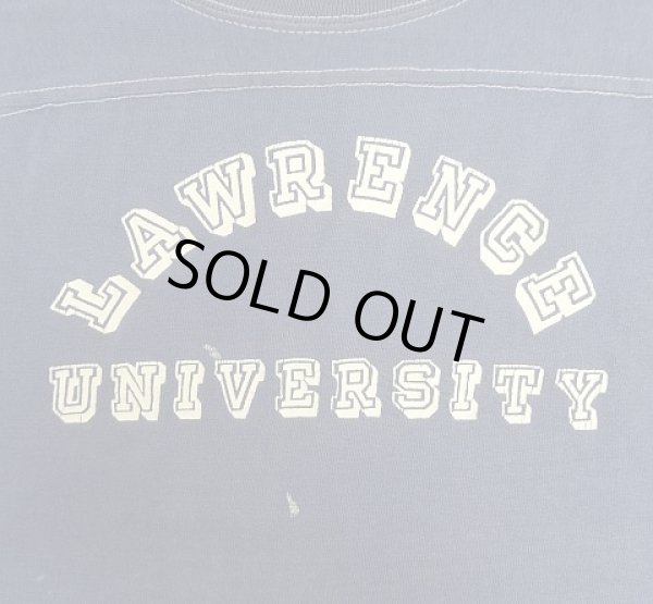 画像3: 70'S CHAMPION バータグ シングルステッチ 半袖 フットボール Tシャツ ネイビー USA製 (VINTAGE)