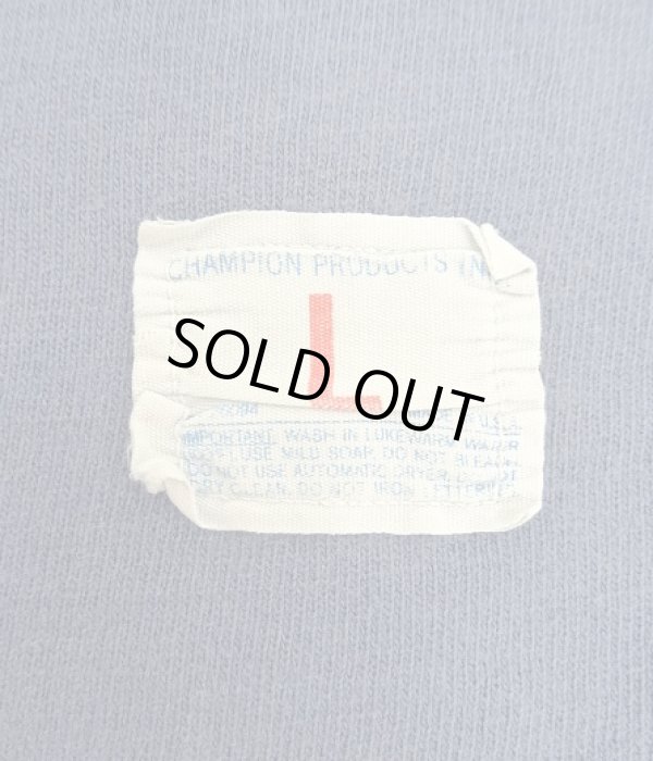 画像4: 70'S CHAMPION バータグ シングルステッチ 半袖 フットボール Tシャツ ネイビー USA製 (VINTAGE)