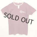 画像: 70'S CHAMPION "CORNELL UNIVERSITY" バータグ シングルステッチ 半袖 リンガー Tシャツ バーガンディ USA製 (VINTAGE)