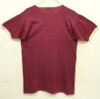 画像4: 70'S CHAMPION "CORNELL UNIVERSITY" バータグ シングルステッチ 半袖 リンガー Tシャツ バーガンディ USA製 (VINTAGE)