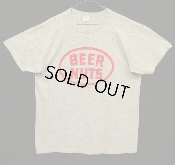 画像1: 80'S CHAMPION "BEER NUTS" トリコタグ 88/12 シングルステッチ 半袖 Tシャツ ヘザーグレー USA製 (VINTAGE)