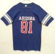 画像1: 70'S CHAMPION バータグ シングルステッチ 半袖 フットボール Tシャツ ネイビー USA製 (DEADSTOCK)
