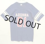 画像: 70'S CHAMPION バータグ シングルステッチ 半袖 フットボール Tシャツ ネイビー USA製 (DEADSTOCK)