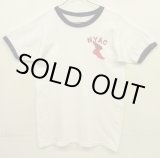 画像: 80'S CHAMPION "NYAC" トリコタグ 染み込みプリント シングルステッチ 半袖 リンガー Tシャツ ホワイト USA製 (VINTAGE)