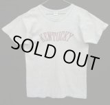 画像: 70'S CHAMPION "KENTUCKY" バータグ 88/12 染み込みプリント シングルステッチ 半袖 Tシャツ ヘザーブルー USA製 (VINTAGE)