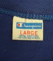 画像2: 70'S CHAMPION バータグ シングルステッチ 半袖 フットボール Tシャツ ネイビー USA製 (DEADSTOCK)