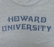 画像3: 70'S CHAMPION "HOWARD UNIVERSITY" バータグ 88/12 染み込みプリント シングルステッチ 半袖 Tシャツ ヘザーブルー USA製 (VINTAGE)