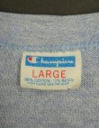 画像2: 70'S CHAMPION "KENTUCKY" バータグ 88/12 染み込みプリント シングルステッチ 半袖 Tシャツ ヘザーブルー USA製 (VINTAGE)