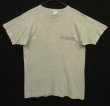 画像1: 70'S CHAMPION "HARVARD" バータグ 88/12 染み込みプリント シングルステッチ 半袖 Tシャツ ヘザーグレー USA製 (VINTAGE)