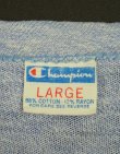 画像2: 70'S CHAMPION "HOWARD UNIVERSITY" バータグ 88/12 染み込みプリント シングルステッチ 半袖 Tシャツ ヘザーブルー USA製 (VINTAGE)