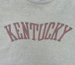 画像3: 70'S CHAMPION "KENTUCKY" バータグ 88/12 染み込みプリント シングルステッチ 半袖 Tシャツ ヘザーブルー USA製 (VINTAGE)