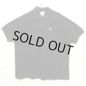 画像: 80'S CHEMISE LACOSTE ポロシャツ ブラック フランス製 (VINTAGE)