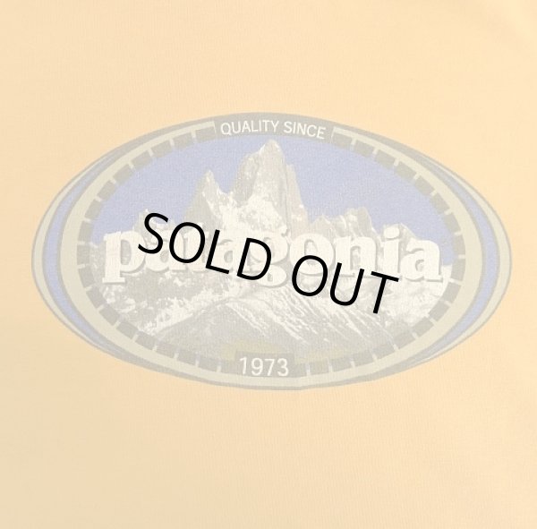 画像2: 90'S PATAGONIA "BENEFICIAL T'S" オーバルロゴ バックプリント 長袖 Tシャツ オレンジ USA製 (VINTAGE)