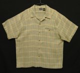 画像: 00'S PATAGONIA ヘンプ100% 半袖 オープンカラーシャツ グレンチェック (VINTAGE)