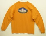 画像: 90'S PATAGONIA "BENEFICIAL T'S" オーバルロゴ バックプリント 長袖 Tシャツ オレンジ USA製 (VINTAGE)