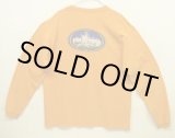 画像: 90'S PATAGONIA "BENEFICIAL T'S" オーバルロゴ バックプリント 長袖 Tシャツ オレンジ USA製 (VINTAGE)