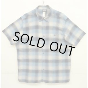画像: PATAGONIA オーガニックコットン 半袖 A/Cシャツ オンブレチェック (USED)