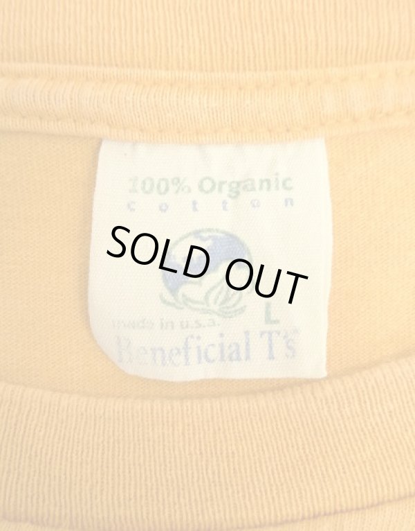 画像4: 90'S PATAGONIA "BENEFICIAL T'S" オーバルロゴ バックプリント 長袖 Tシャツ オレンジ USA製 (VINTAGE)