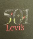 画像4: 80'S Levis 501 シングルステッチ 両面プリント 半袖 Tシャツ フェードブラック USA製 (VINTAGE)