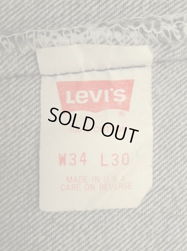 画像2: 90'S LEVIS 501 デニム 先染めブラック W34L30 USA製 (VINTAGE)