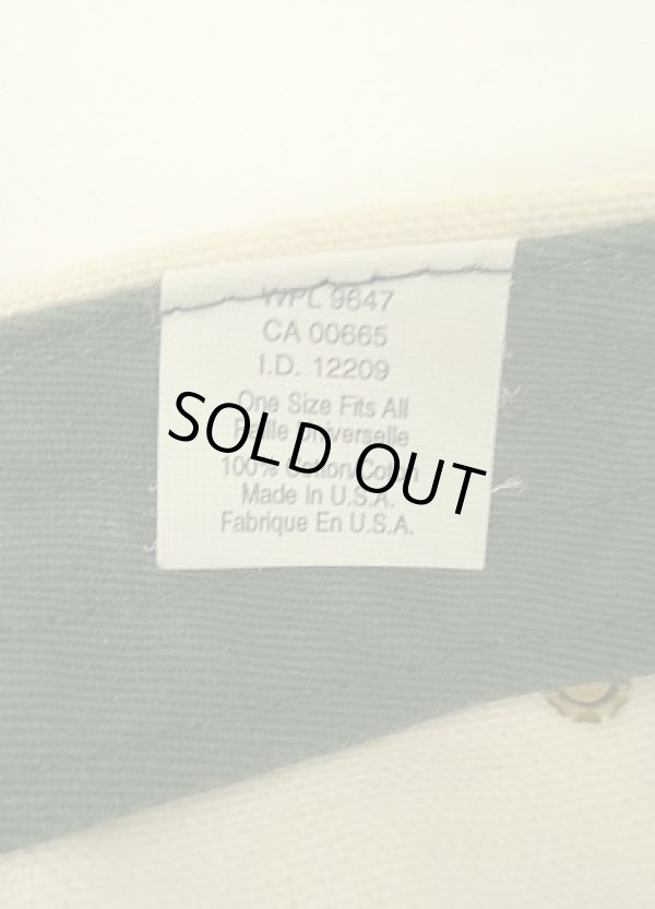 画像7: 90'S EDDIE BAUER 4パネル レザー/キャンバスキャップ ブラウン/オフホワイト USA製 (VINTAGE)