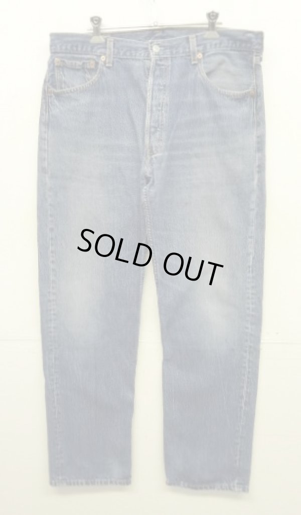 画像1: 90'S LEVIS 501 デニム インディゴ W36L32 USA製 (VINTAGE)