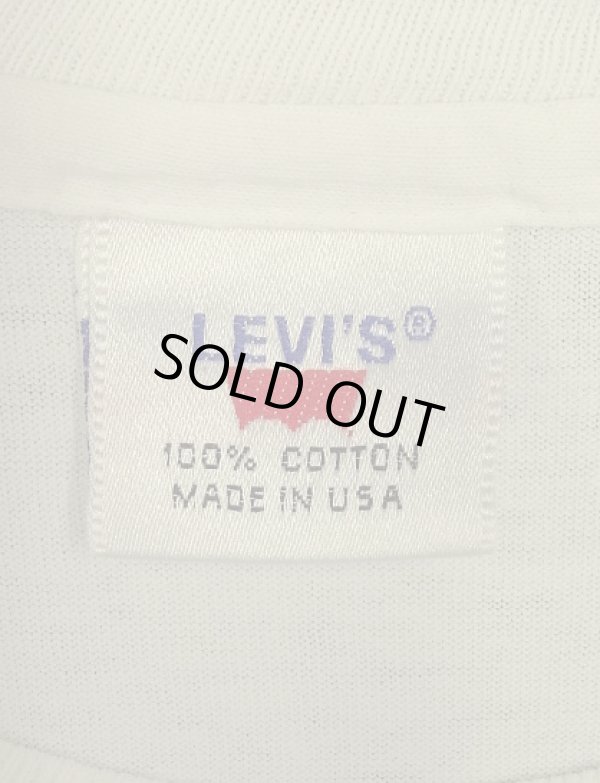 画像2: 90'S Levis 501 シングルステッチ 両面プリント 半袖 Tシャツ ホワイト USA製 (VINTAGE)