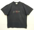 画像1: 90'S J.CREW 旧タグ ロゴプリント 半袖 Tシャツ ブラック USA製 (VINTAGE)