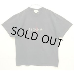 画像: 90'S J.CREW 旧タグ ロゴプリント 半袖 Tシャツ ブラック USA製 (VINTAGE)